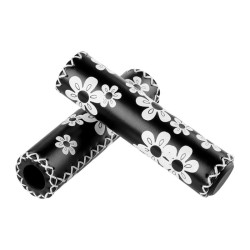 Leather White Flower grips