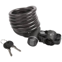 Spiral Cable Lock 10x1800mm Transarent