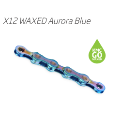 KMC X12L Waxed Derailleur Chain Aurora Blue