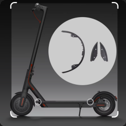 Electric Scooter Bottom Plate Back Trim + decorative ring neo elite