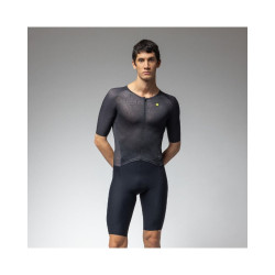 Focus Front Zipper Skinsuit Black