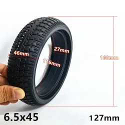 Tire 6.5'' rubber solid